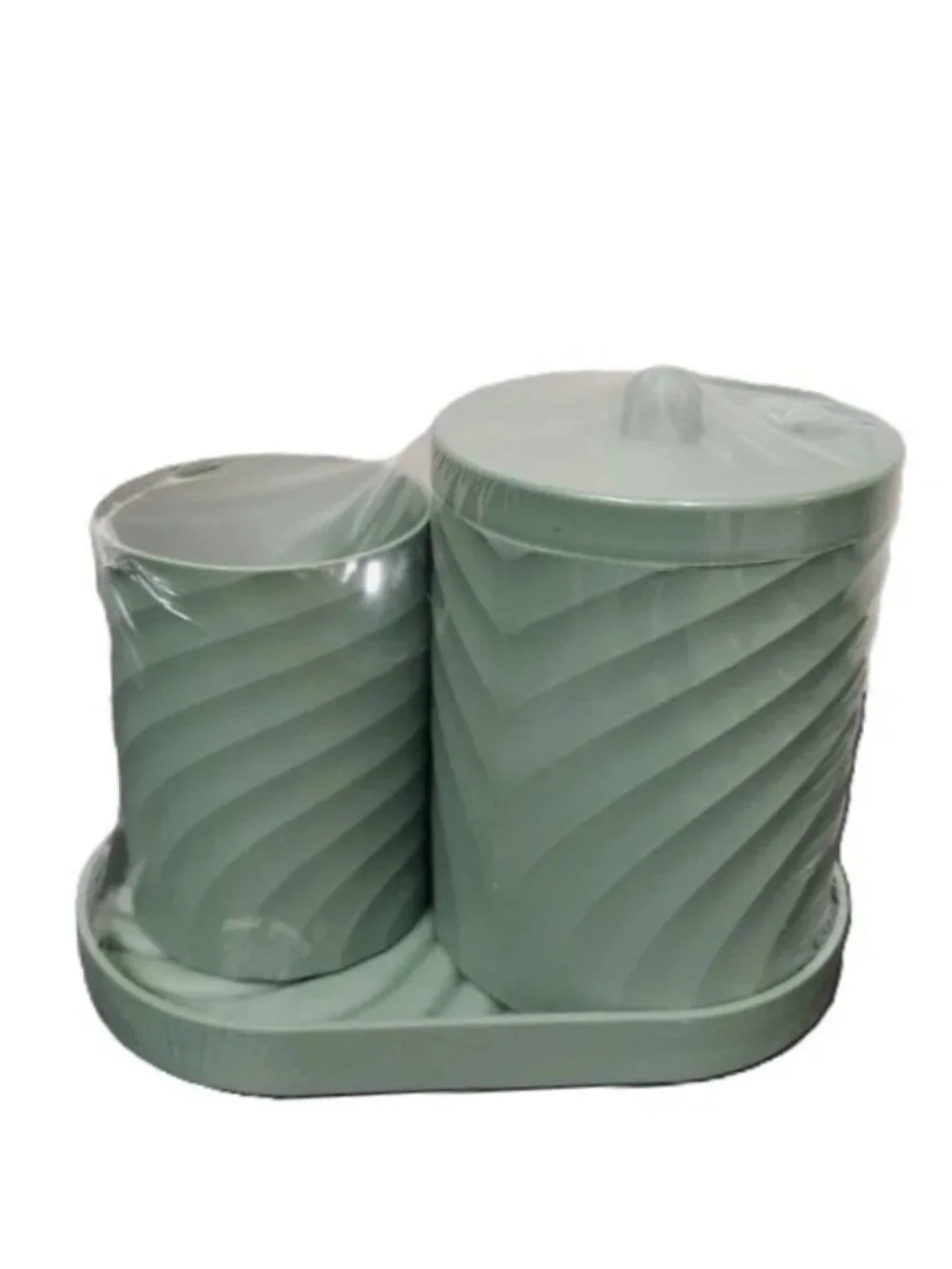 Sage Green Bathroom Makeup Vanity Set